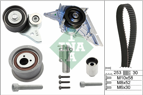 Water Pump & Timing Belt Kit  Art. 530036630