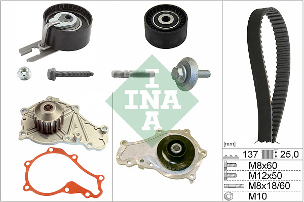 Water Pump & Timing Belt Kit  Art. 530037530