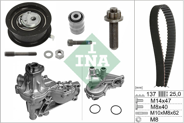 Water Pump & Timing Belt Kit  Art. 530037732