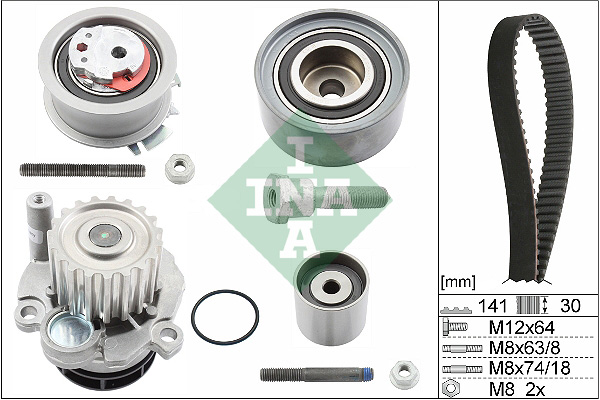 Water Pump & Timing Belt Kit  Art. 530046330