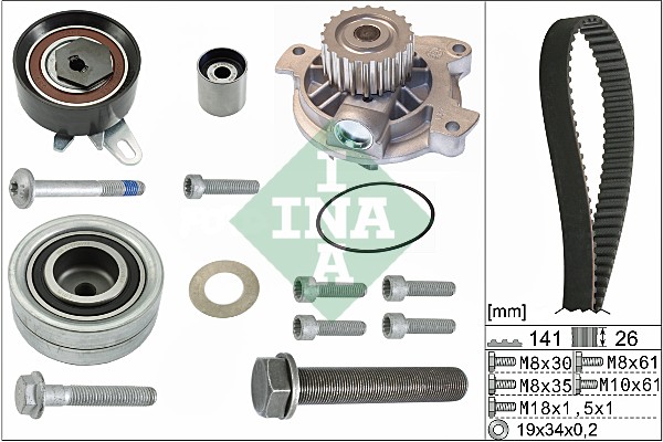 Water Pump & Timing Belt Kit  Art. 530048230