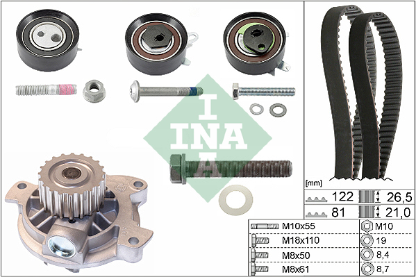 Water Pump & Timing Belt Kit  Art. 530048430