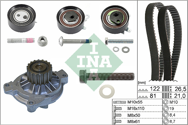 Water Pump & Timing Belt Kit  Art. 530048431