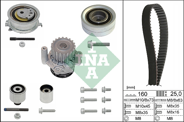 Water Pump & Timing Belt Kit  Art. 530055032