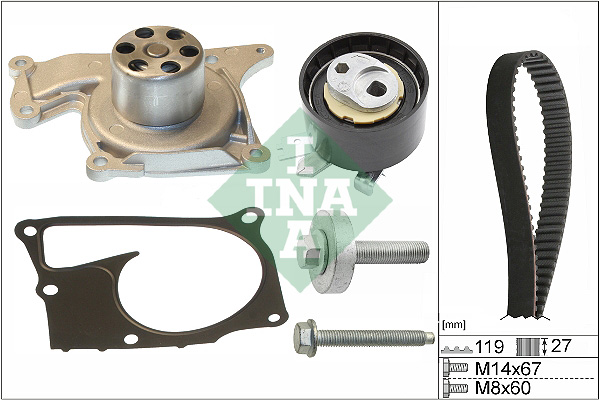 Water Pump & Timing Belt Kit  Art. 530060730