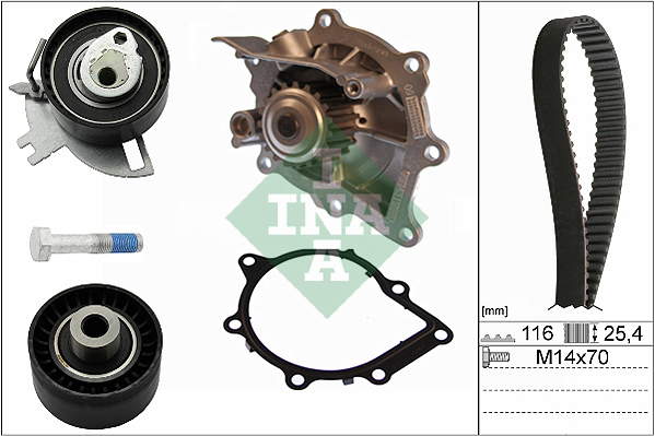 Water Pump & Timing Belt Kit  Art. 530069130