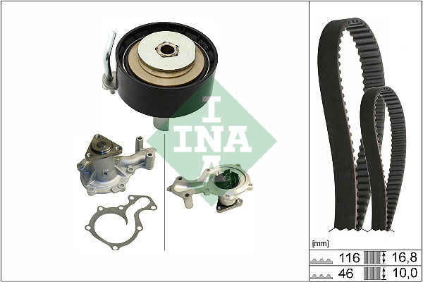 Water Pump & Timing Belt Kit  Art. 530084130