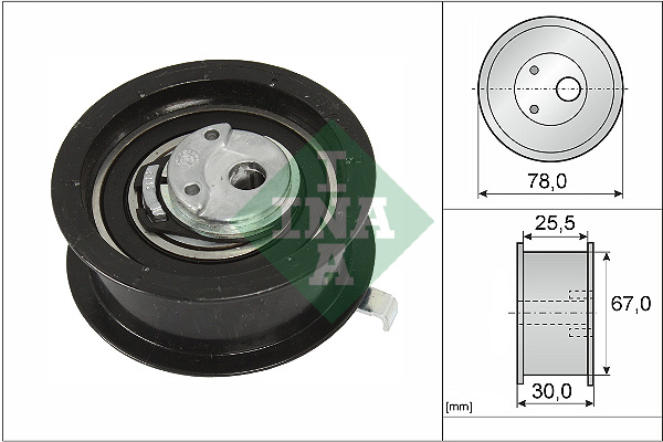 Tensioner Pulley, timing belt (Front axle, left)  Art. 531025130