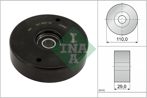 Tensioner Pulley, V-ribbed belt  Art. 531055120