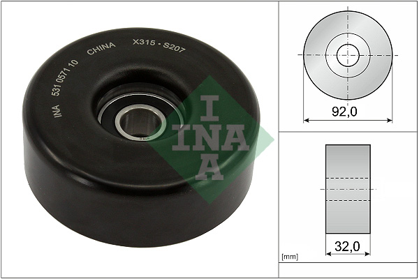 Tensioner Pulley, V-ribbed belt  Art. 531057110