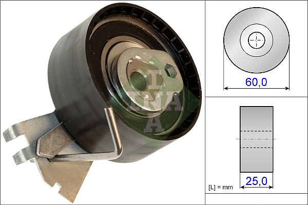 Tensioner Pulley, timing belt (Rear axle, both sides)  Art. 531057210