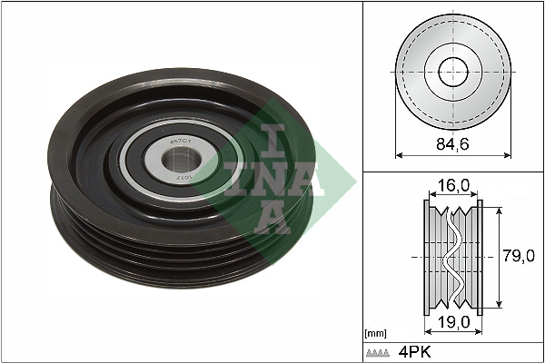 Tensioner Pulley, V-ribbed belt  Art. 531093110