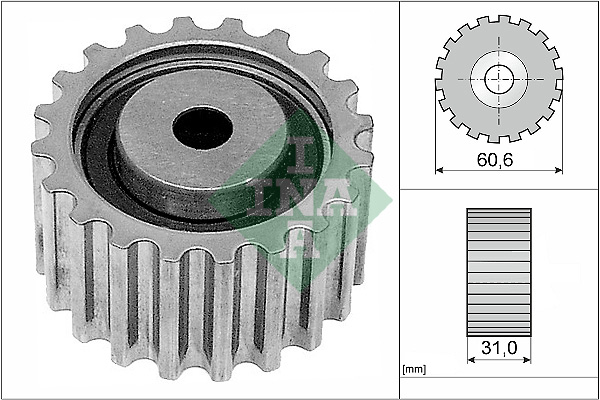 Deflection/Guide Pulley, timing belt (Forward, right)  Art. 532022010