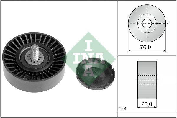 Deflection/Guide Pulley, V-ribbed belt  Art. 532032310