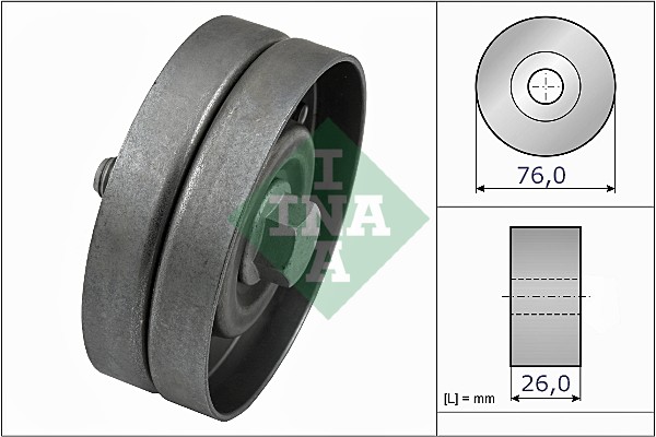 Deflection/Guide Pulley, V-ribbed belt  Art. 532032630