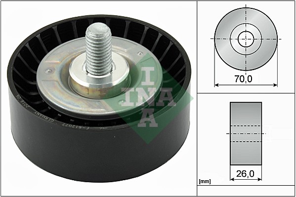 Deflection/Guide Pulley, V-ribbed belt (70)  Art. 532047510