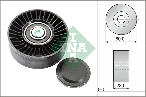 Deflection/Guide Pulley, V-ribbed belt  Art. 532051510