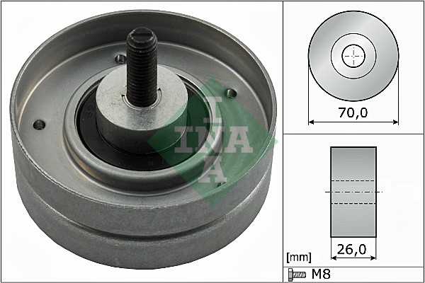 Deflection/Guide Pulley, V-ribbed belt (70)  Art. 532052410