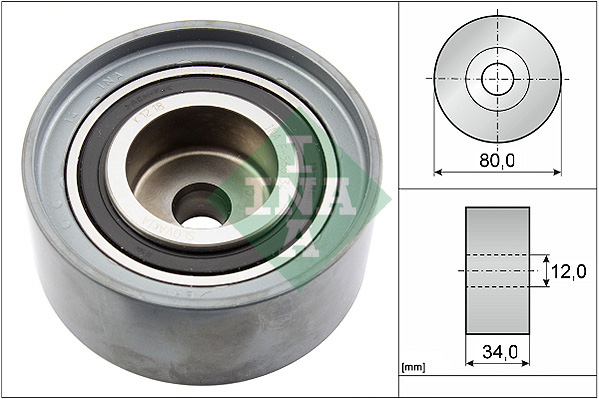 Deflection Pulley/Guide Pulley, timing belt (In front)  Art. 532052710