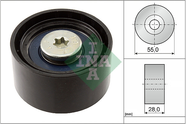 Deflection/Guide Pulley, V-ribbed belt (55)  Art. 532055610