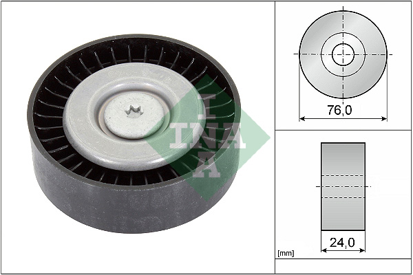 Deflection/Guide Pulley, V-ribbed belt (24)  Art. 532055810