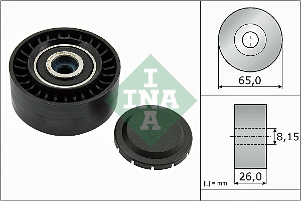 Deflection/Guide Pulley, V-ribbed belt (65)  Art. 532056410