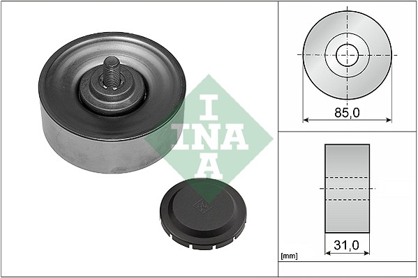 Deflection/Guide Pulley, V-ribbed belt (85)  Art. 532056910