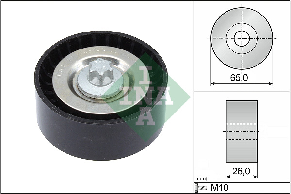 Deflection/Guide Pulley, V-ribbed belt (65)  Art. 532057010