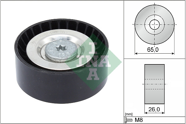 Deflection/Guide Pulley, V-ribbed belt (65)  Art. 532057110