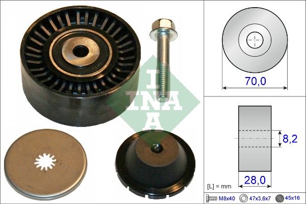 Deflection/Guide Pulley, V-ribbed belt  Art. 532060010