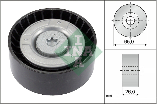 Deflection/Guide Pulley, V-ribbed belt (65)  Art. 532060810