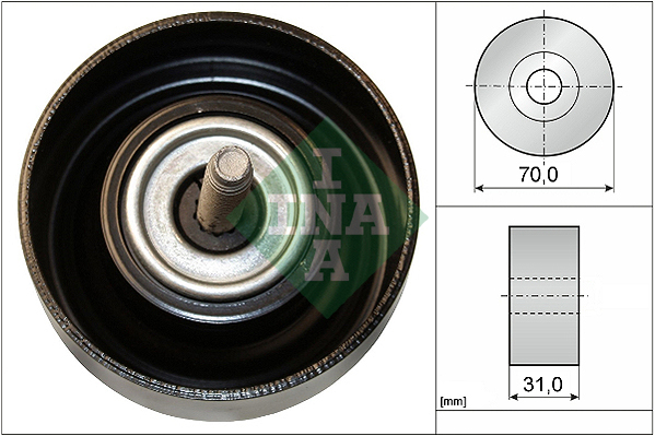 Deflection/Guide Pulley, V-ribbed belt (70)  Art. 532061410