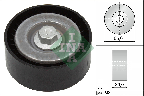 Deflection/Guide Pulley, V-ribbed belt (65)  Art. 532062110