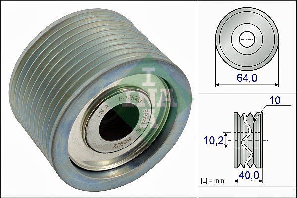 Guide roller, Multi-groove belt (Front, Both sides)  Art. 532066210