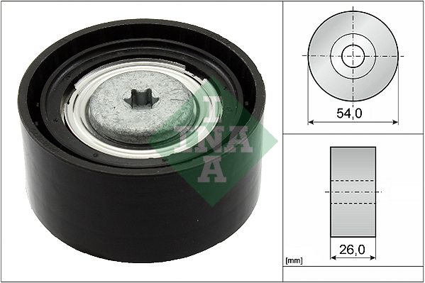 Deflection/Guide Pulley, V-ribbed belt (54)  Art. 532067210