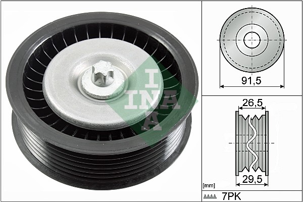 Deflection/Guide Pulley, V-ribbed belt (26)  Art. 532080810