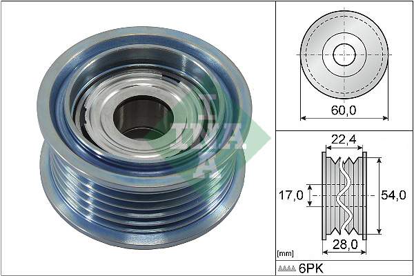 Deflection/Guide Pulley, V-ribbed belt  Art. 532090010