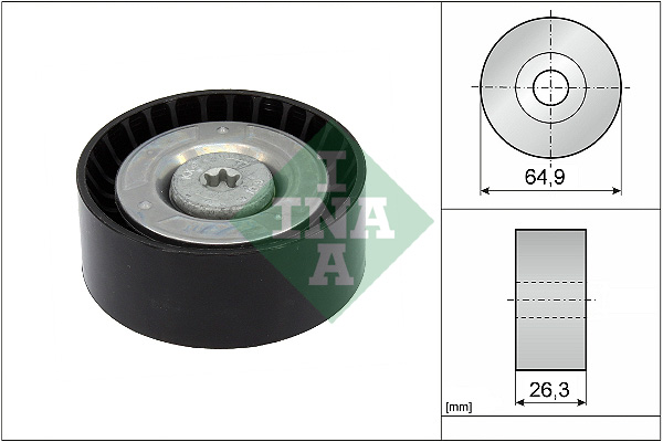 Deflection/Guide Pulley, V-ribbed belt (7803-21532)  Art. 532090510