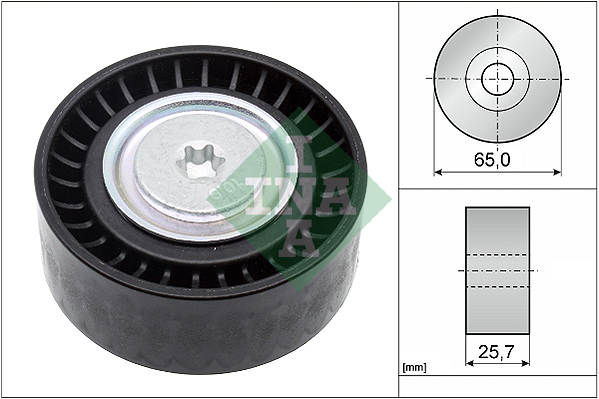 Deflection/Guide Pulley, V-ribbed belt  Art. 532090710