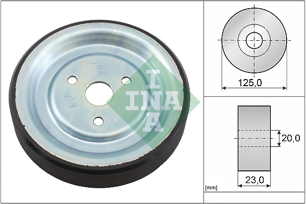 Deflection/Guide Pulley, V-belt (Front axle, left)  Art. 532091210