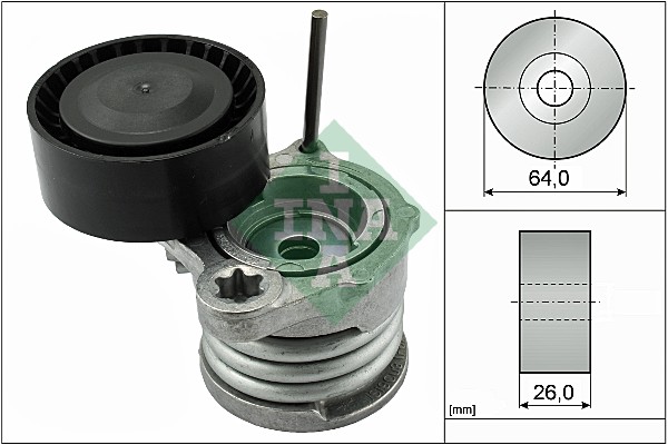 Belt Tensioner, V-ribbed belt (64)  Art. 534033110