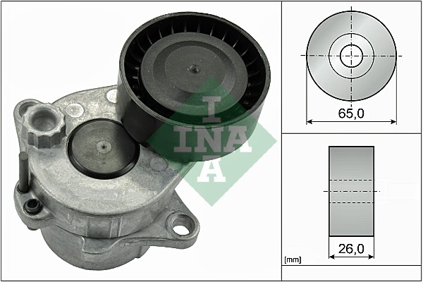 Belt Tensioner, V-ribbed belt (Below, Front axle, left)  Art. 534033710