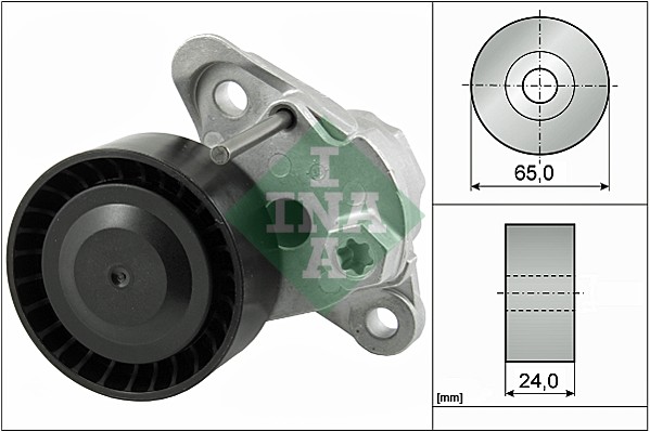 Belt Tensioner, V-ribbed belt (Rear axle)  Art. 534049710