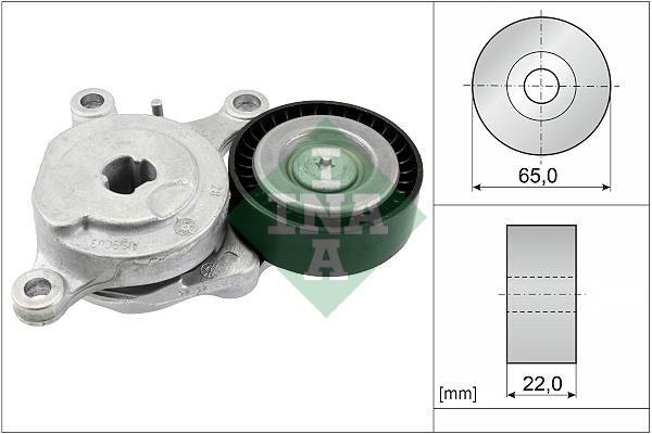 Belt Tensioner, V-ribbed belt (Back, left)  Art. 534057510