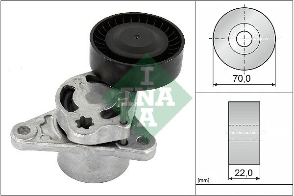 Belt Tensioner, V-ribbed belt  Art. 534070910