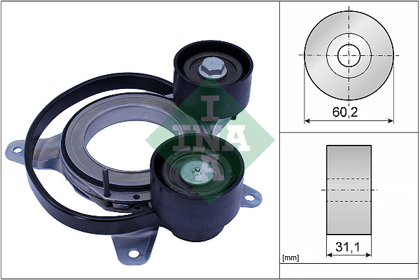 Belt Tensioner, V-ribbed belt  Art. 534081410