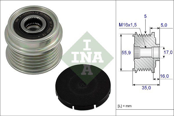 Alternator Freewheel Clutch  Art. 535000410