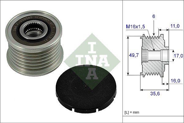 Alternator Freewheel Clutch  Art. 535001610