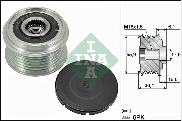 Alternator Freewheel Clutch  Art. 535002610