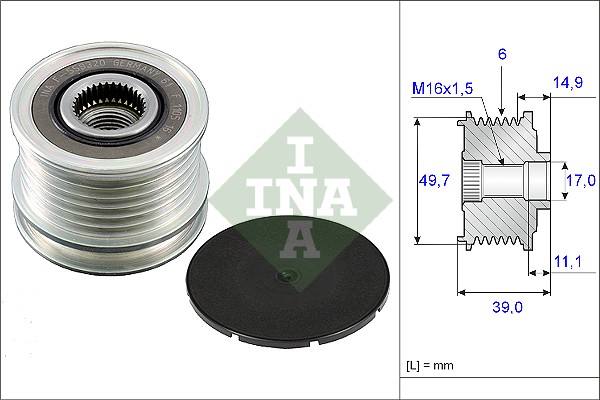 Alternator Freewheel Clutch  Art. 535005010